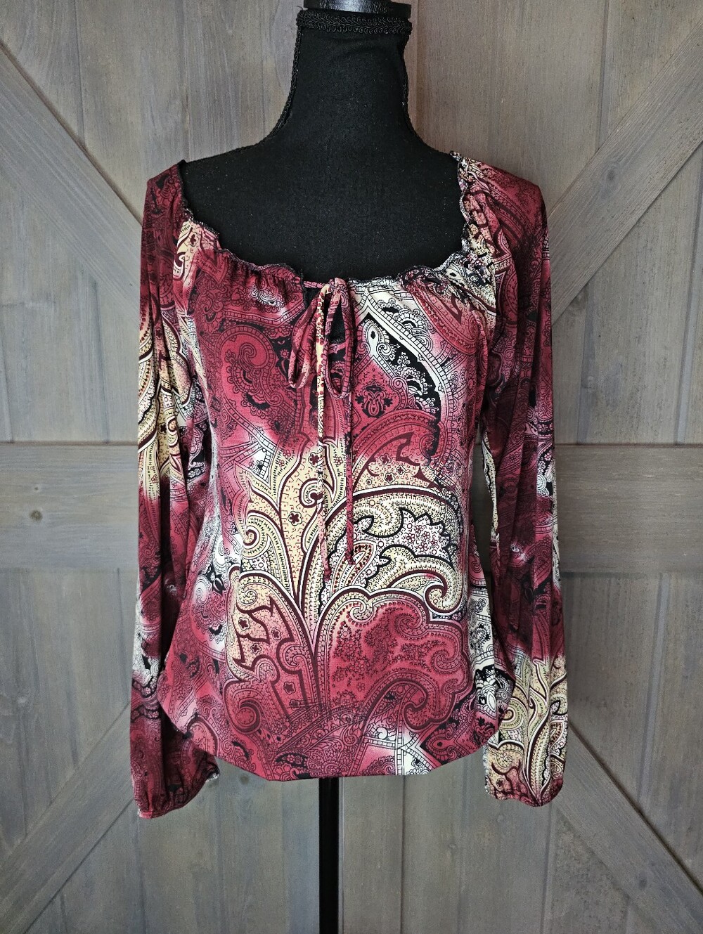 Y2k Agenda Blouse sz Small